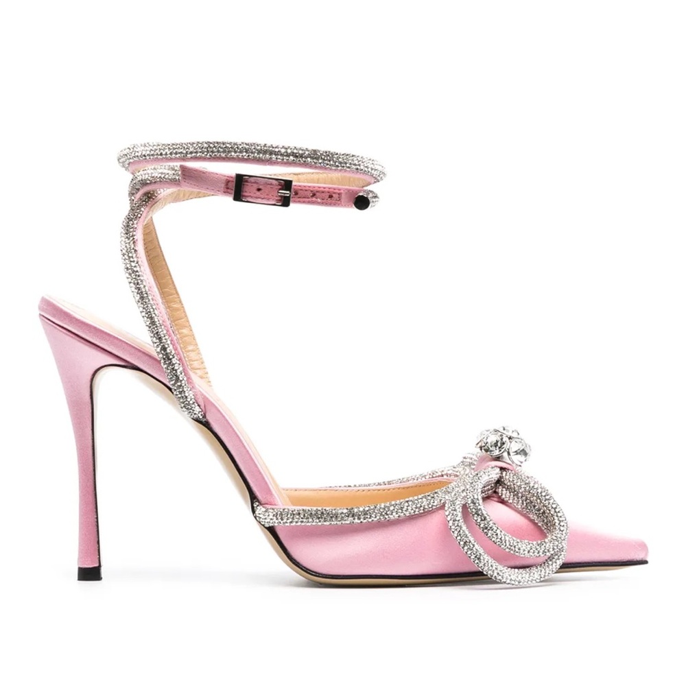 Mach & Mach Embellished Pointed Pumps